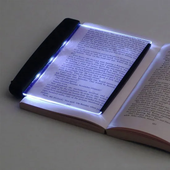 Battery-Powered LED Book Reading Light - Eye Care Clip-On Book Lamp