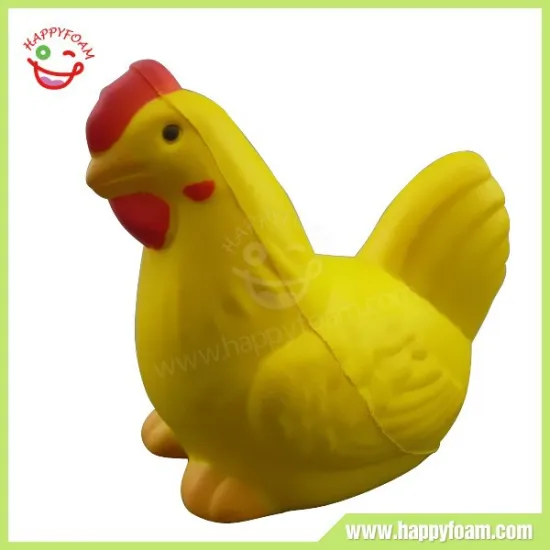 2015 New Cheap Stress Reliever PU Animal Hen Stress Ball