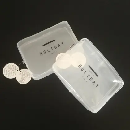 Clear Soft PVC Lady Cosmetics Soft Zipper Bag