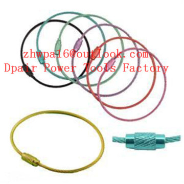 Stainless-Steel-Wire-Keychain-Cable-Key-Ring