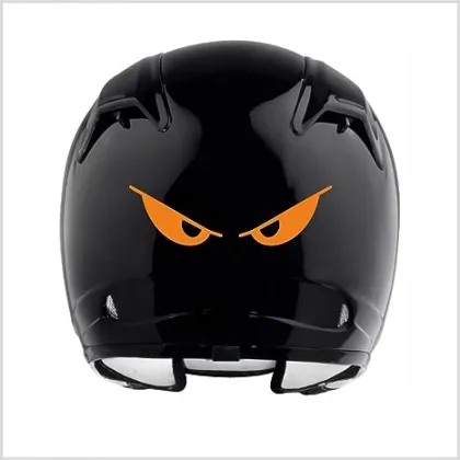 Evil Eyes No Fear Motorcycle Helmet Reflective Sticker