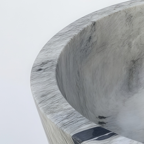 天然の灰色の大理石の浴槽