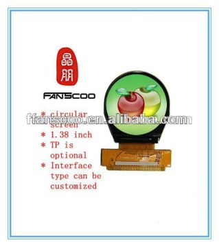 Hot sell 1.38 " small circular lcd round display for smart watch