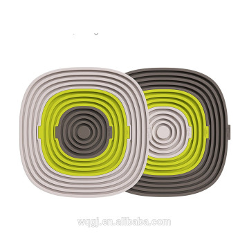 2017 newest colorful 3 in 1 anti heat silicone mug plate pot mat for kitchen or bar