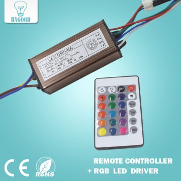 Driver LED da 10-100 W AC85-265V DC25-38V Transformatori LED IP66 IP66 WATTIVO + RGB Remote Controller