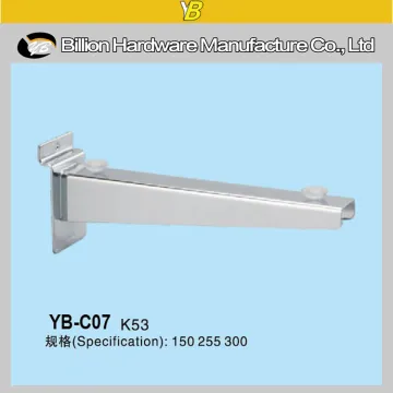 metal glass bracket slat wall hanging brackets