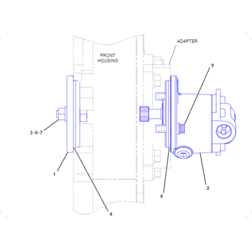 Engine 3406E fuel pump assembly 292-5906/2925906