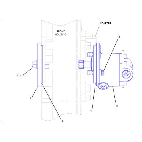 Engine 3406E fuel pump assembly 292-5906/2925906