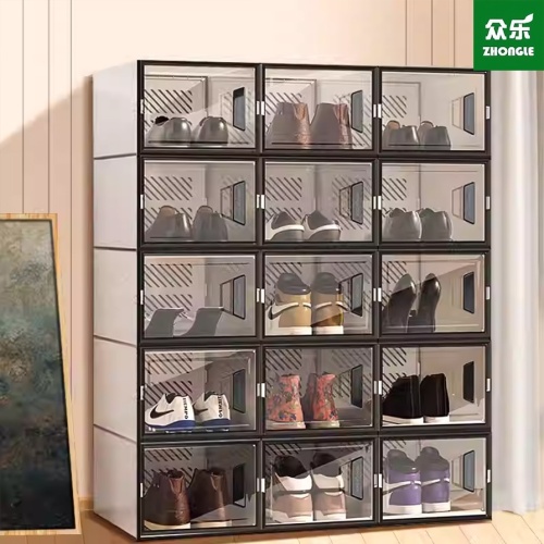 Wadah Penyimpanan Sepatu Akrilik Imitasi Bening