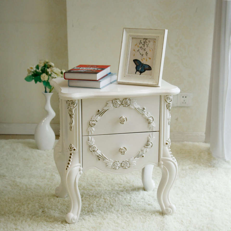 Wooden Nightstand With Drawer