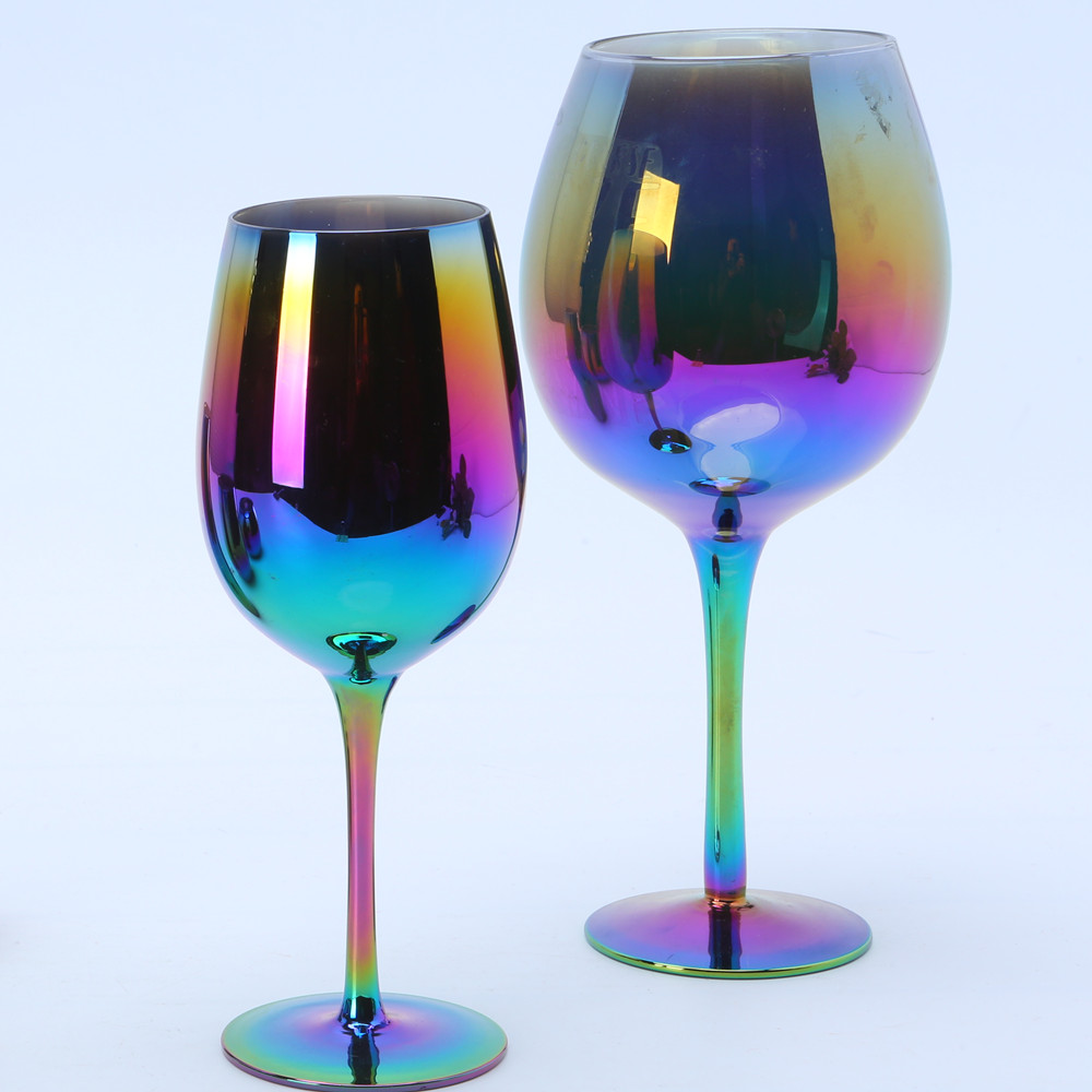 Wholesale Rainbow Goblet Wine Glass0