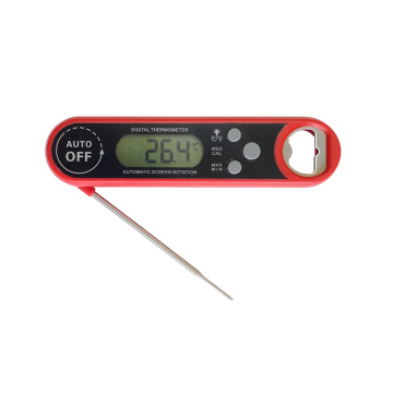 Ultra Fast Read Auto-rotation Screen Foldable Probe Bbq Thermometer