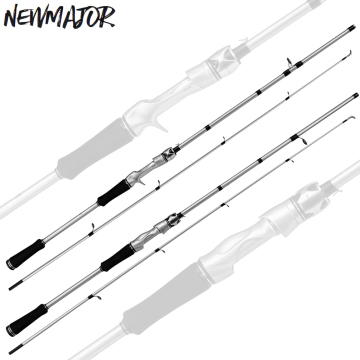NEWMAJOR 1.8M-2.1M ML 2 Section Slow Action Fishing Rod for Spin/Cast, Carp/Bass/Trout in Rivers/Lakes/Streams/Fly