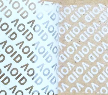 blue security void sticker system of all transfer