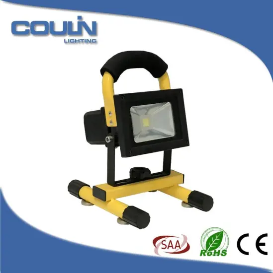 Coulin 10W IP65 outdoor led flood lamp rechargeable