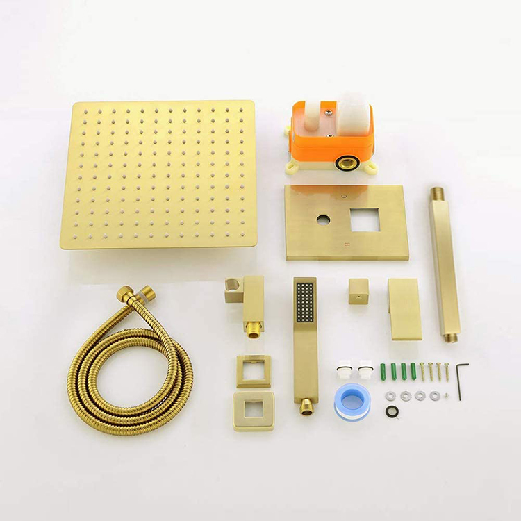 Bathroom Gold Shower Head Mixer Full Set