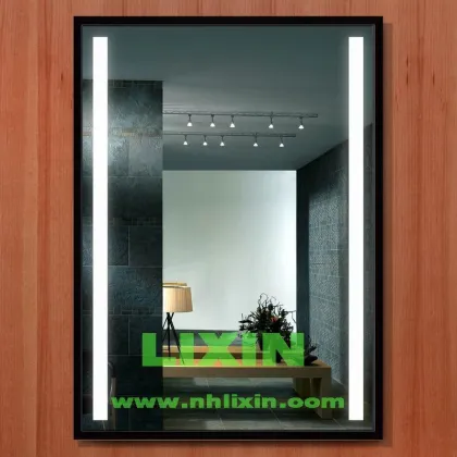 Factory direct LIXIN backlit mirror with touch switch mp3 blue tooth touch switch
