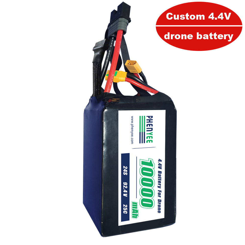 Egyedi 4.4 V -os drón akkumulátor az EVTOL 100V 10000MAH -hoz