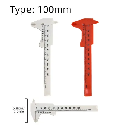 Plastic Tattoo Stencils Vernier Caliper for Eyebrow Measurement Tool
