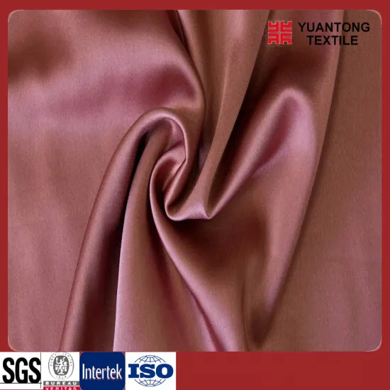 100% Polyester Satin Fabric for Wedding and Evening Gown