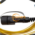 IP MPO-LC UPC 12F 6.2 มม. G657A2 LSZH 30M สายแพทช์ไฟเบอร์