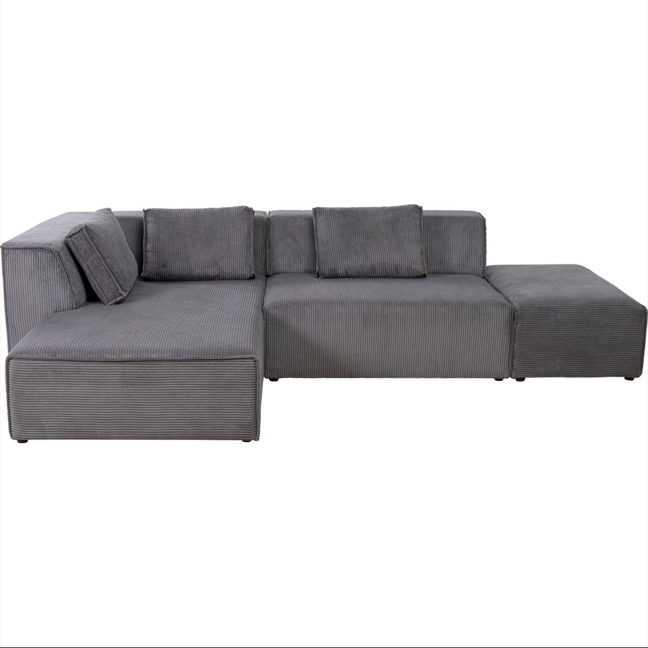 Modern Grey Modular Compression Sofa