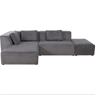 Nowoczesna szara modułowa sofa kompresyjna