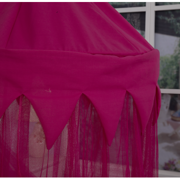 100% Polyester Pink Crown Circular Mosquito Nets