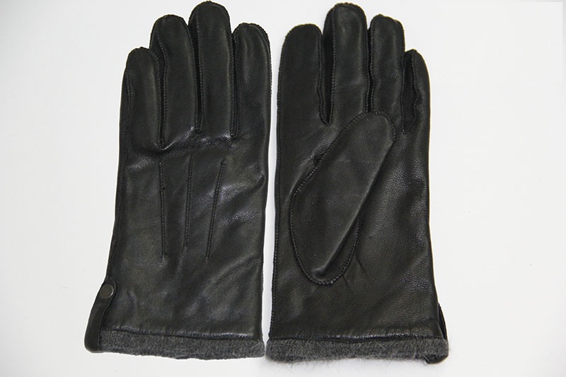 Guantes de invierno de cuero para hombre