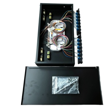 Fiber Optic ODF Black Matte Powder Coating Treatment with Standard Unit Structure and Size