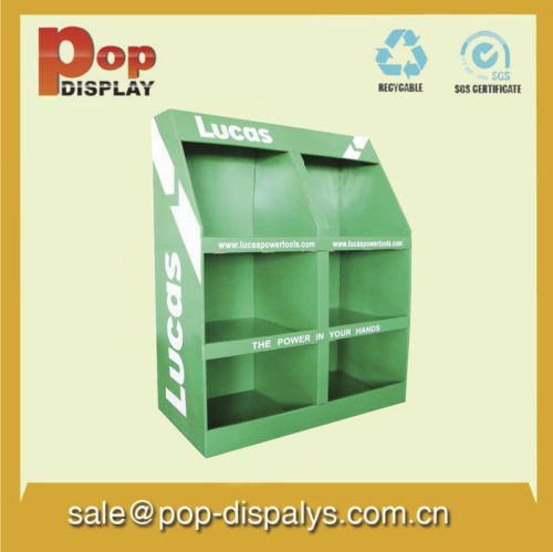 Custom Corrugated Cardboard Magazine Display Rack For Promotion