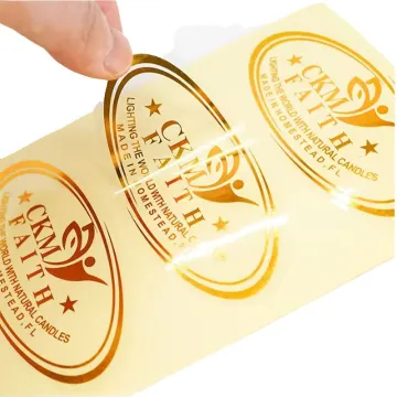 Metallic Gold Printed Labels