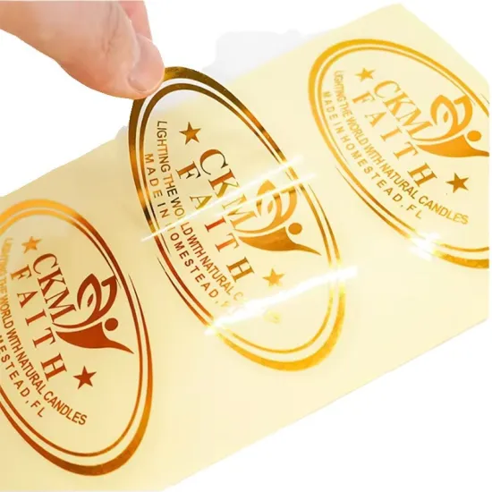 Metallic Gold Printed Labels