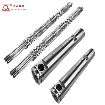45-350 mm Precision-Machined Heavy-Duty Nylon Parallel Twin Screw and Barrel for Extrusion