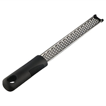 Stainless Steel Eco-Friendly Lemon, Cheese, and Ginger Zester with Black Handle