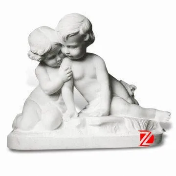 Garden carved angel sculptures