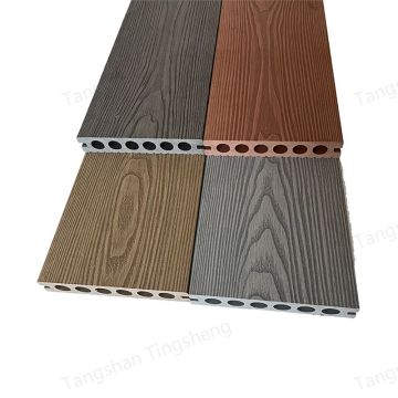 Pavimentazione bambola del ponte WPC esterno impermeabile - decking composito a venatura in legno 3D