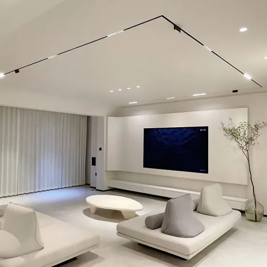 SCON Creative Magnetic Lamp Holder - Aluminum Recessed Track Light with LED Magnet Mount