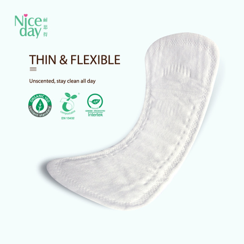 Biodegradable organic cotton eco panty liner
