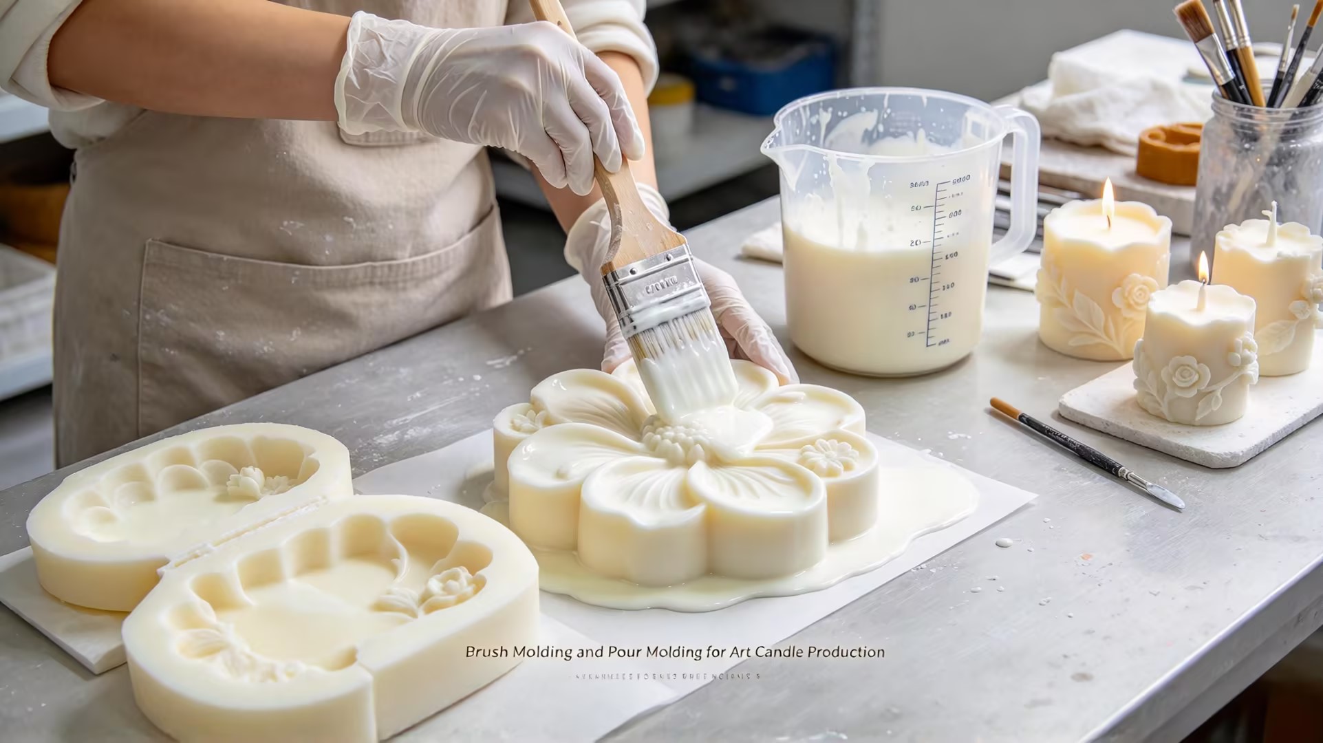 Candle Relief Mold Silicone Rubber 4