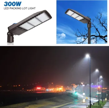 Outdoor Shoebox LED Lights for Parking Garages (240W-500W, IP65)