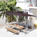 Terrace Commercial LED Energia solare Sun Shade ombrello