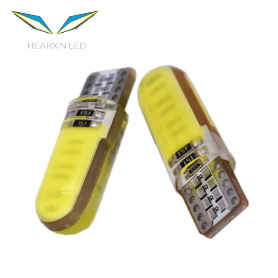 12V T10 W5W Wedge Silicone Gel COB LED Car Light - 12 SMD Chips