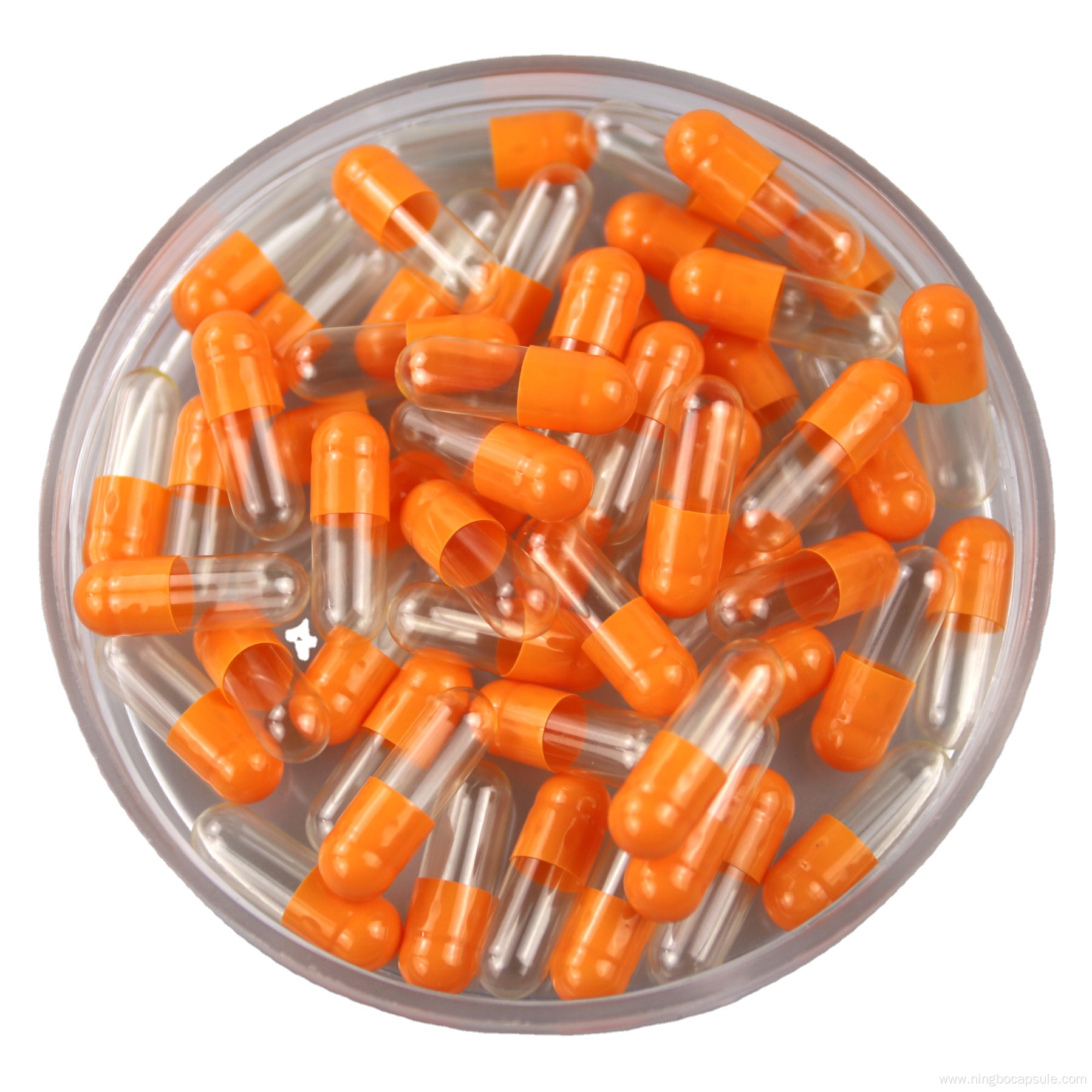 Medical clear empty hard gelatin capsules