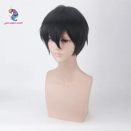 Isaac Foster Short Black Hair Synthetic Cosplay Wigs