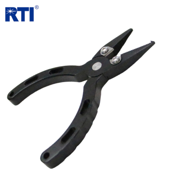Compact 37g Fish Line Cutting Split Ring Plier: Mini Aluminum Fishing Pliers
