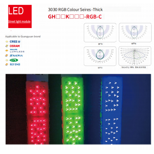 LED Street Light Module 3030 RGB colour led street light module outdoor Supplier