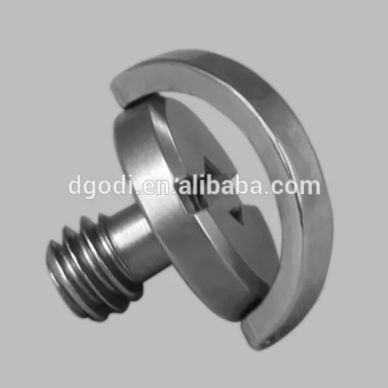 Dongguan manufacturer OEM custom precision 1/4 camera mount screw