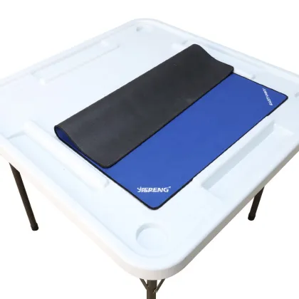 EASTOMMY Folding Mahjong Table Surface Cover with Rubber Game Mat Set