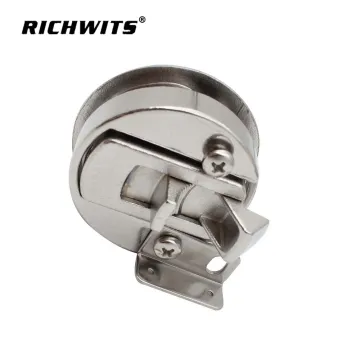 2 inch round Marine Locking Latch Stainless Steel 316 Flush Pull Ring Slam latch for boat cabinet door hatch